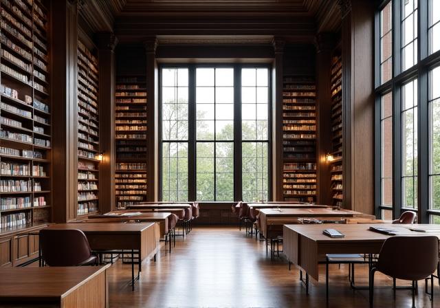 Bibliotheksanbau im klassischen Stil